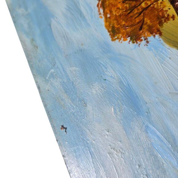 Antique Hand Saw Folk Art Rustic Countryside Scene Hand Painted Wall Decor - Picture 10 of 16